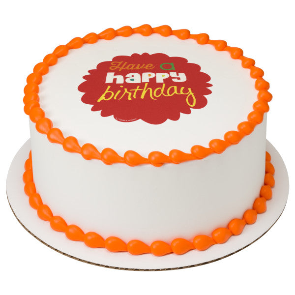 Variety Happy Birthday Edible Image