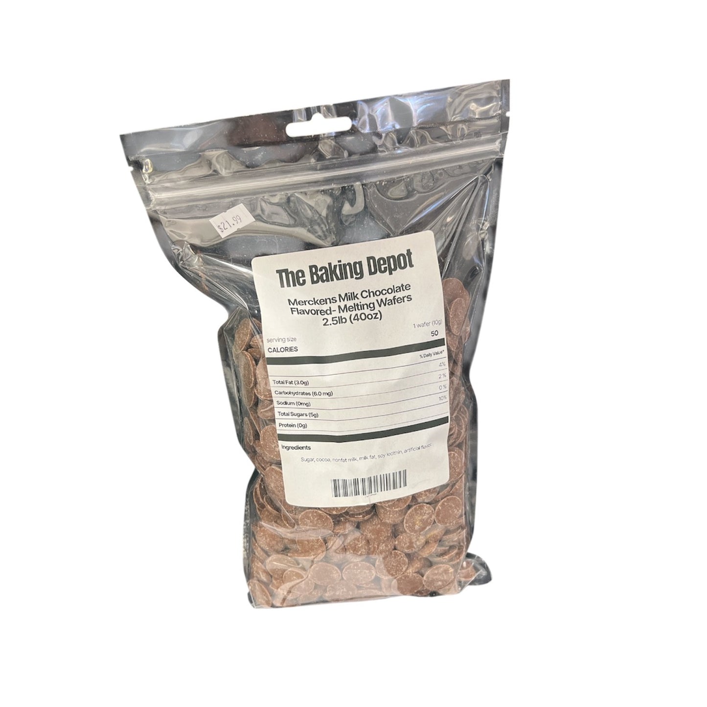 Merckens Milk Chocolate Wafers 2.5lb
