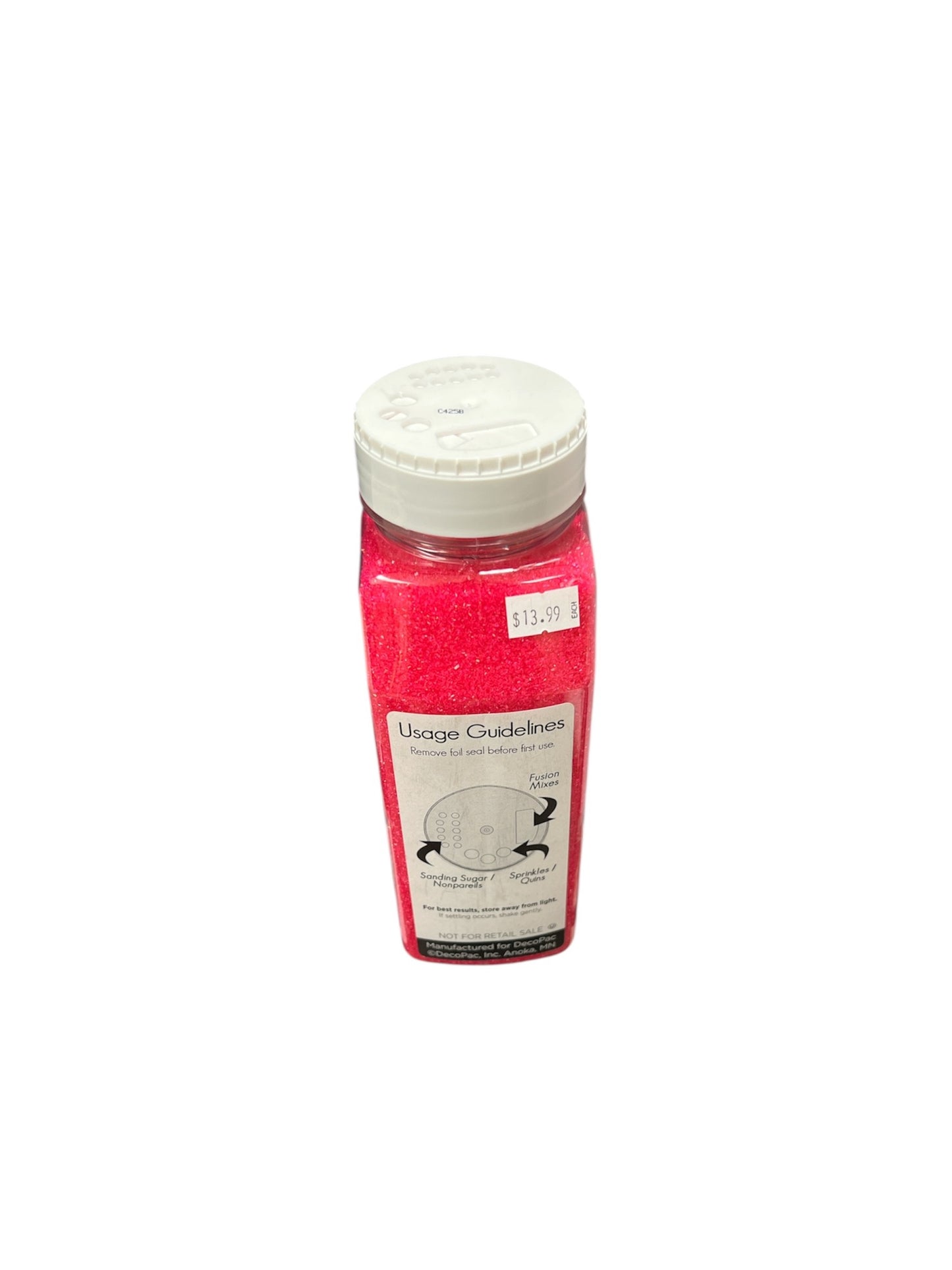 Pink Sanding Sugar Sprinkles Bulk 33oz