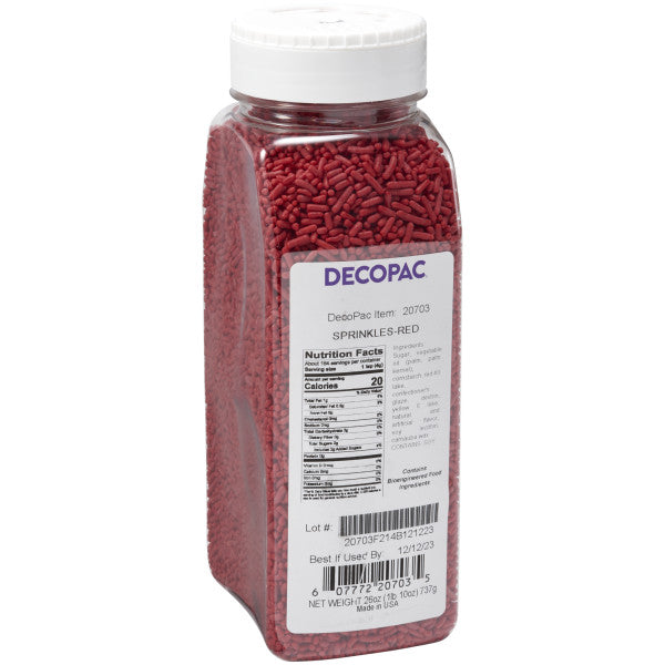 Red Jimmie Sprinkles Bulk 26oz