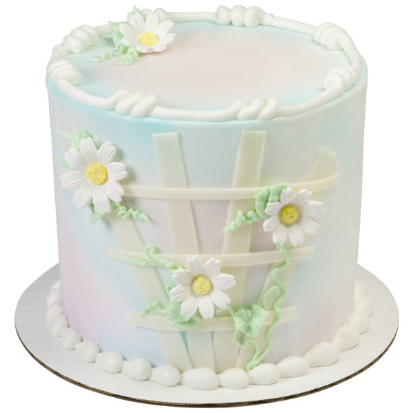 White Daisy Gum Paste Flower, Large