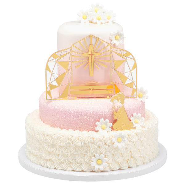 White Daisy Gum Paste Flower, Small