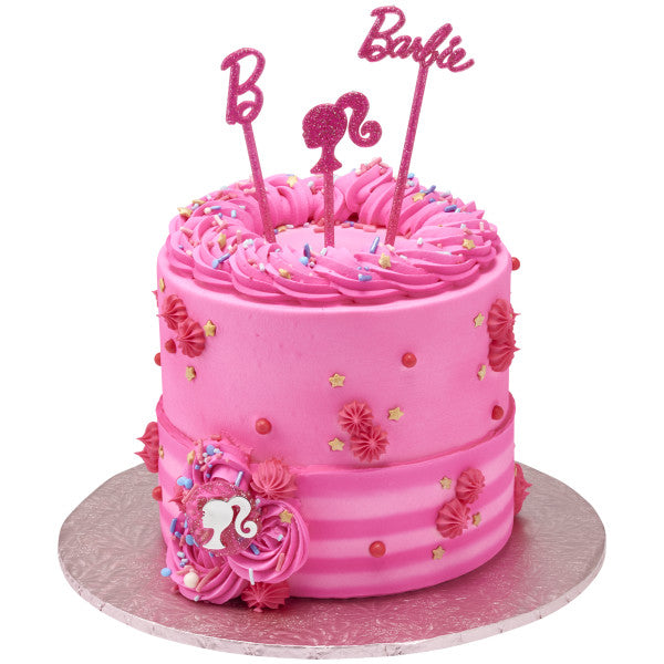 10 Inch Pink Foil Round Cake Board/Drum