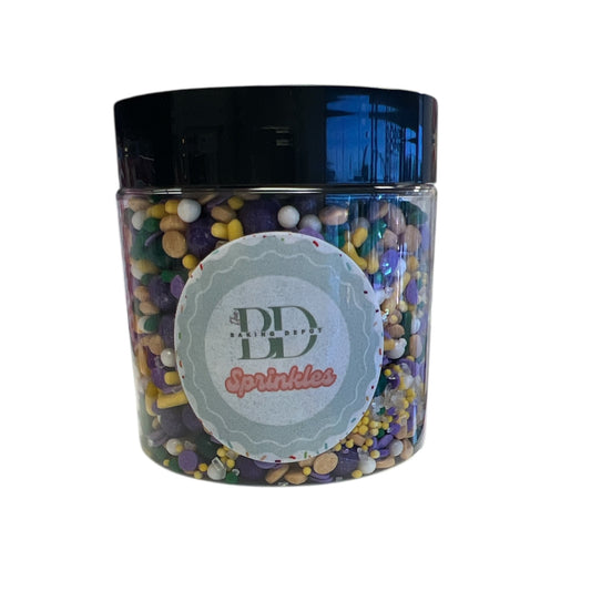 Mardi Gras Fusion Sprinkles 4oz