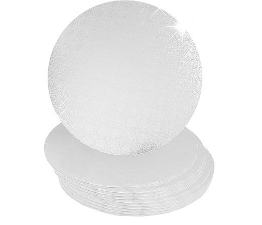 14" White Cake Round Drum