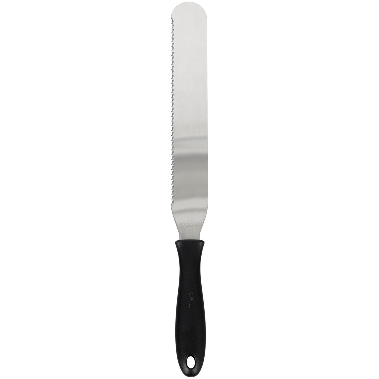 Serrated Icing Spatula, Stainless Steel, Black, 15 Inch, Wilton