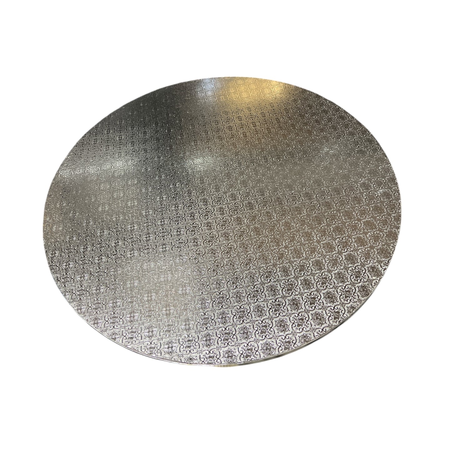 22” Round Silver Cake Drum Board