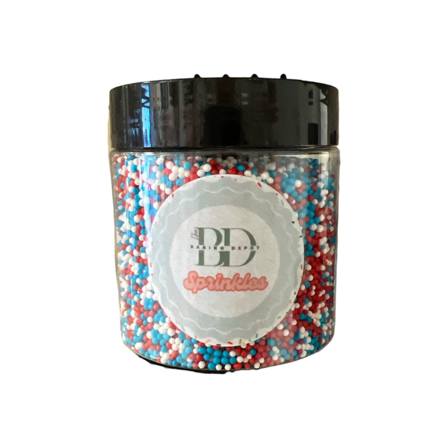 Red, White, and Blue Patriotic Nonpareils, 4 oz container