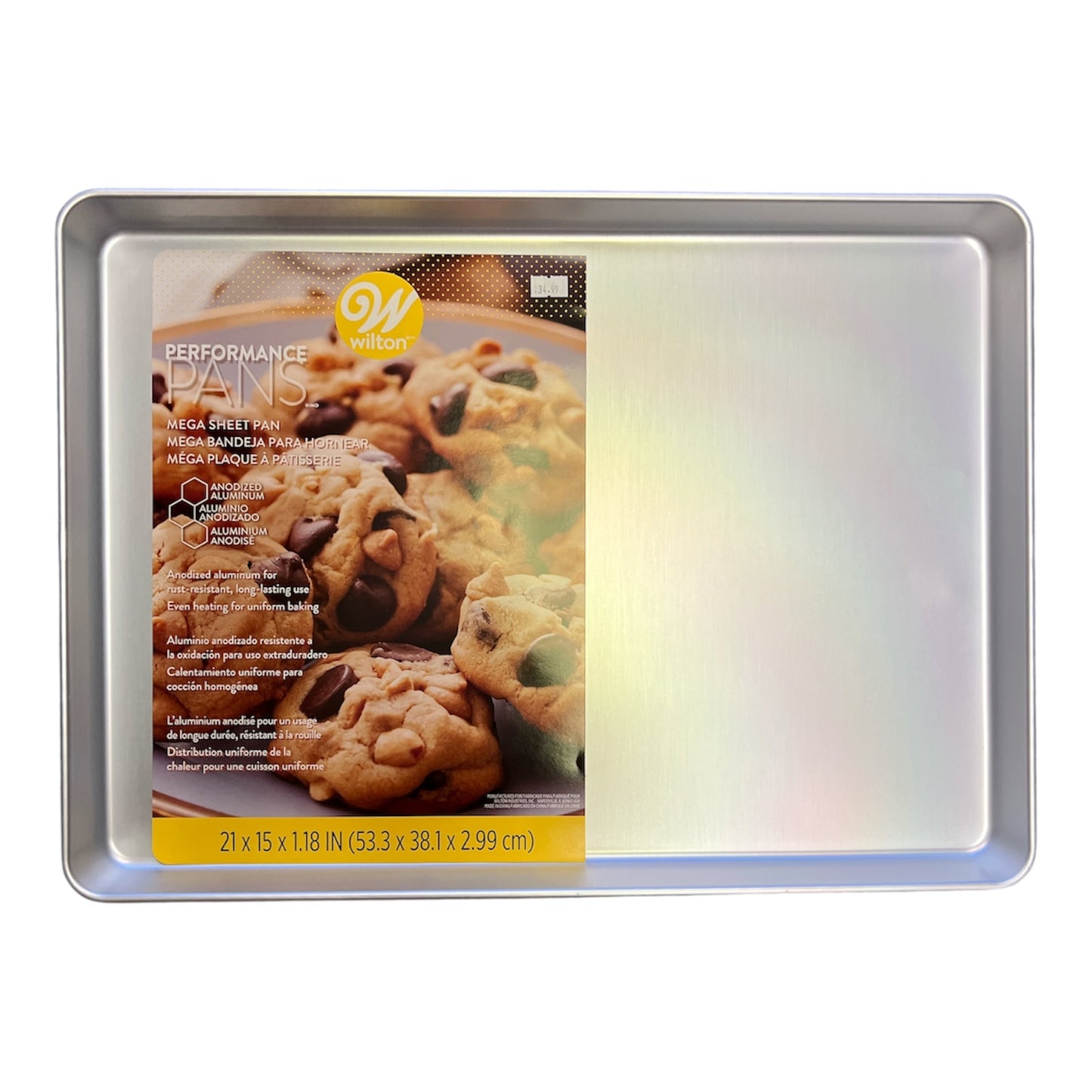 Performan Pans Premium Non-Stick Bakeware Mega Cookie Pan, 15x21 Inch, Wilton