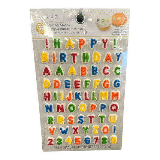 Letter / Number Icing Decorations