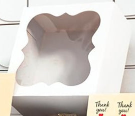 6x6x3 Bakery Box with Window