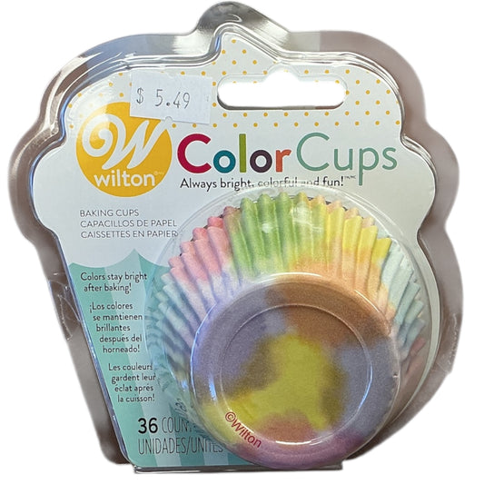 Tie-Dye Color Foil Cups