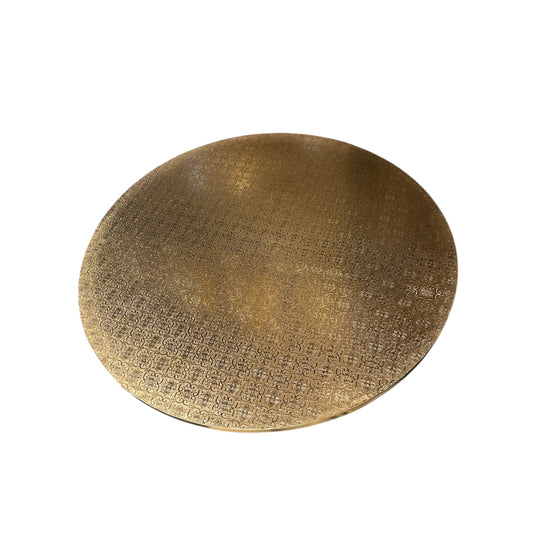 22” Round Gold Cake Drum Board