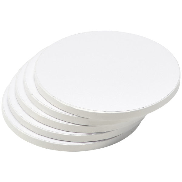 8 inch White Round Cake Drum 1/2"