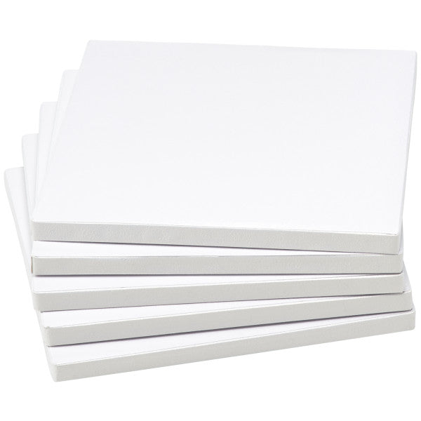 8 inch White Square Cake Drum 1/2"