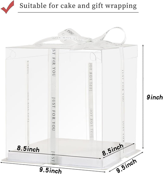 8x8x9 Clear Specialty Cake Box