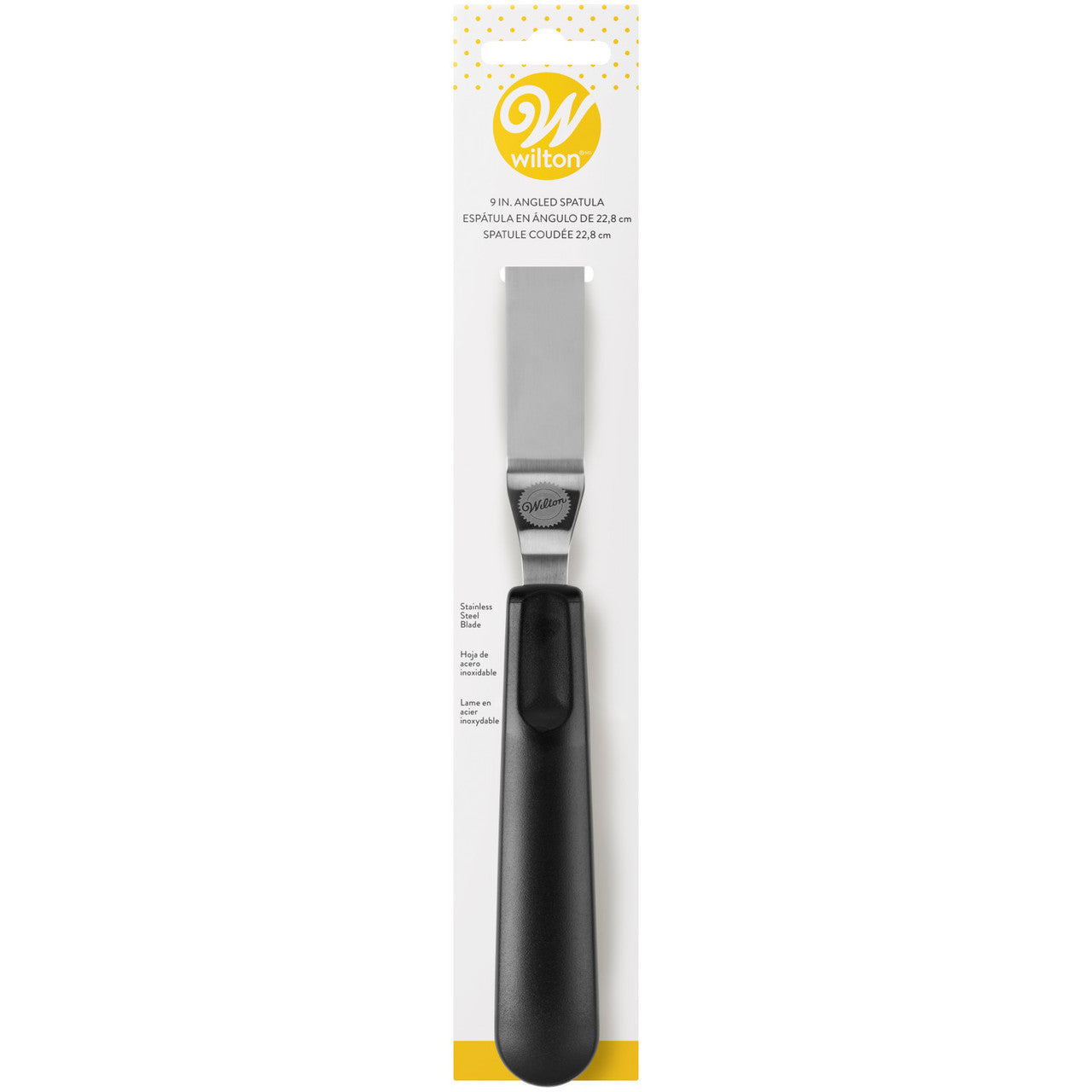 Wilton Angled Icing Spatula with Black Handle, 9-Inch