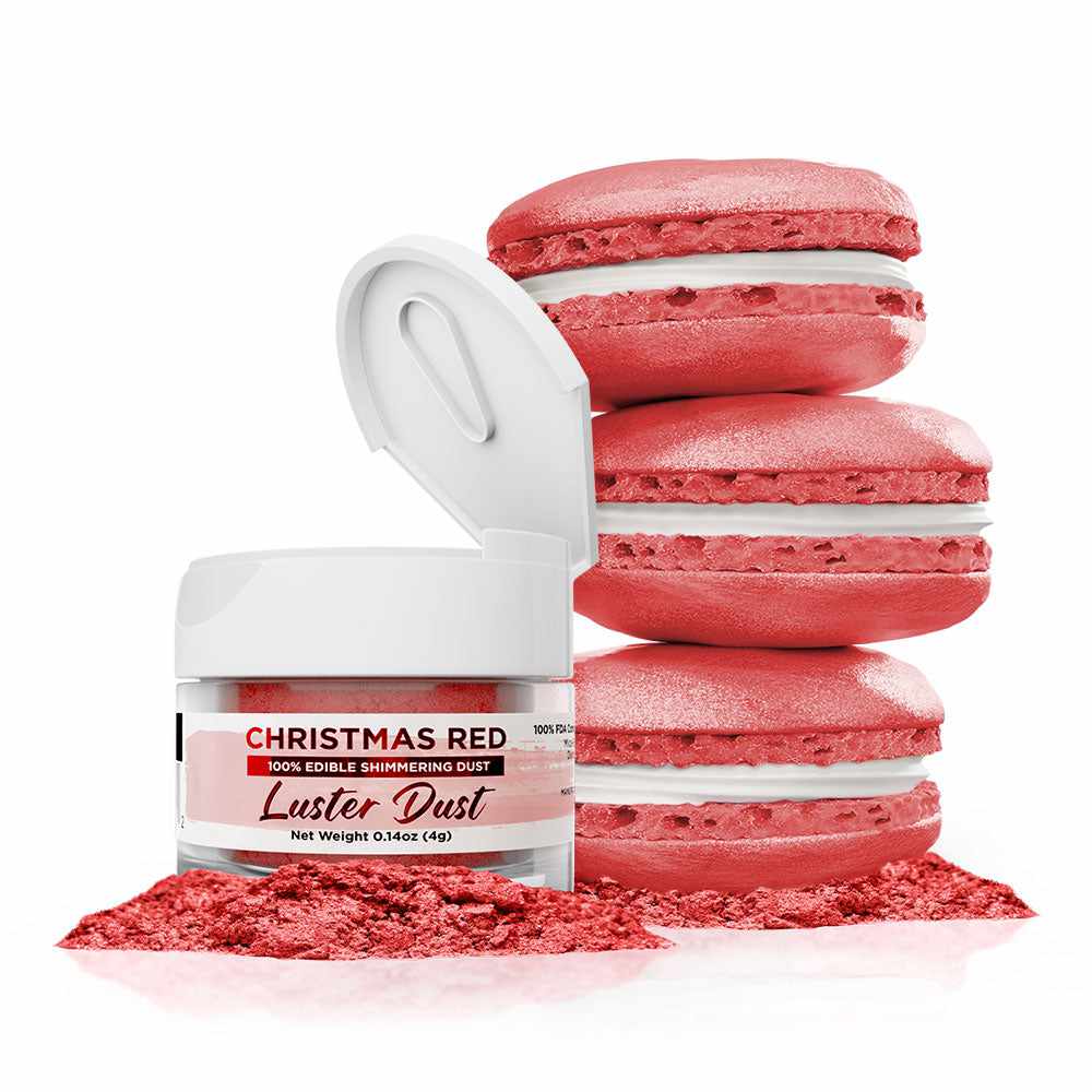 Christmas Red Luster Dust, Edible Glitter, Bakell