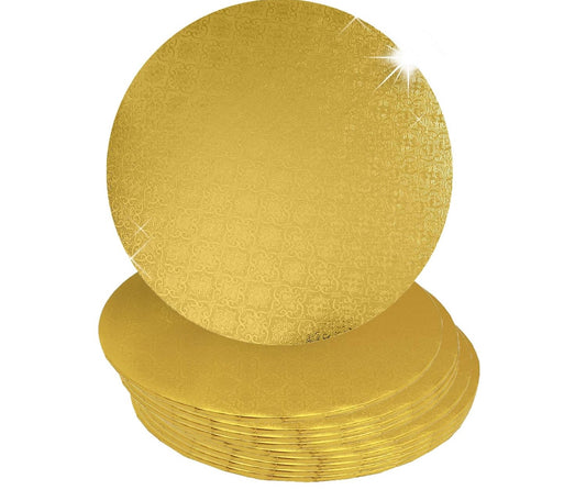 14" Gold Cake Round Drum