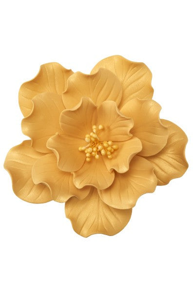Gold Ruffle Gum Paste Flower, Large, Decopac