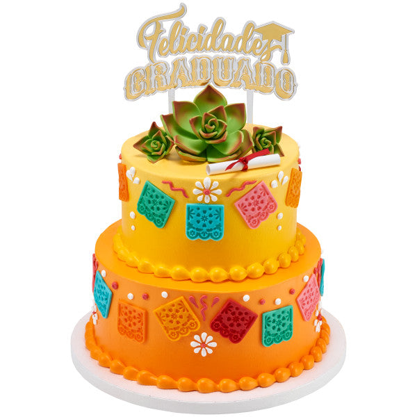 Green Succulent Gum Paste Flower, Large