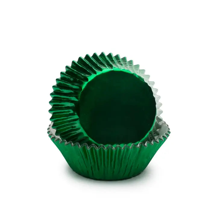 Green Foil Cupcake Liners
