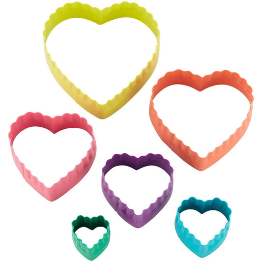 Heart Shaped Fondant Cut Out Set, 6-Piece, Wilton