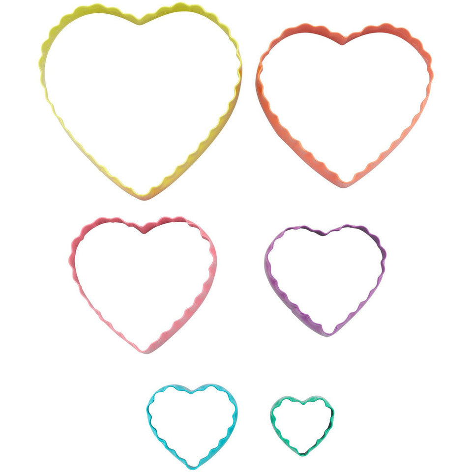 Heart Shaped Fondant Cut Out Set, 6-Piece, Wilton