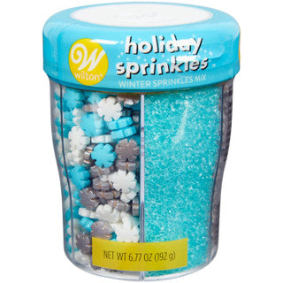 Silver & Blue Holiday Sprinkles 6.77oz