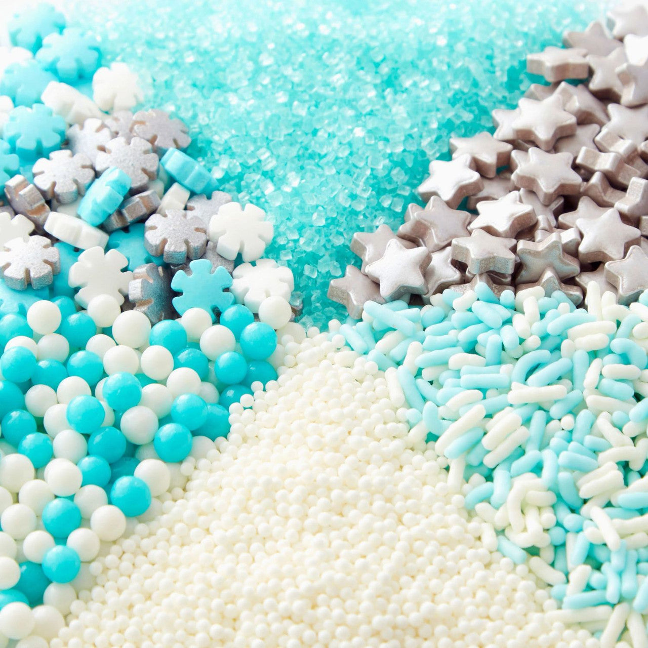 Silver & Blue Holiday Sprinkles 6.77oz