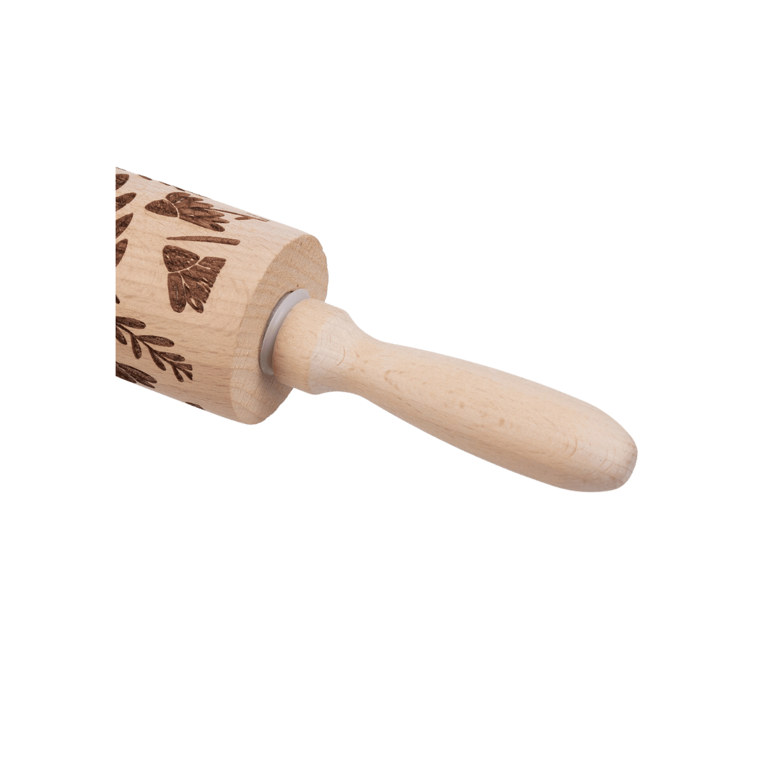 Large Floral Embossing Rolling Pin, Primitives by Kathy