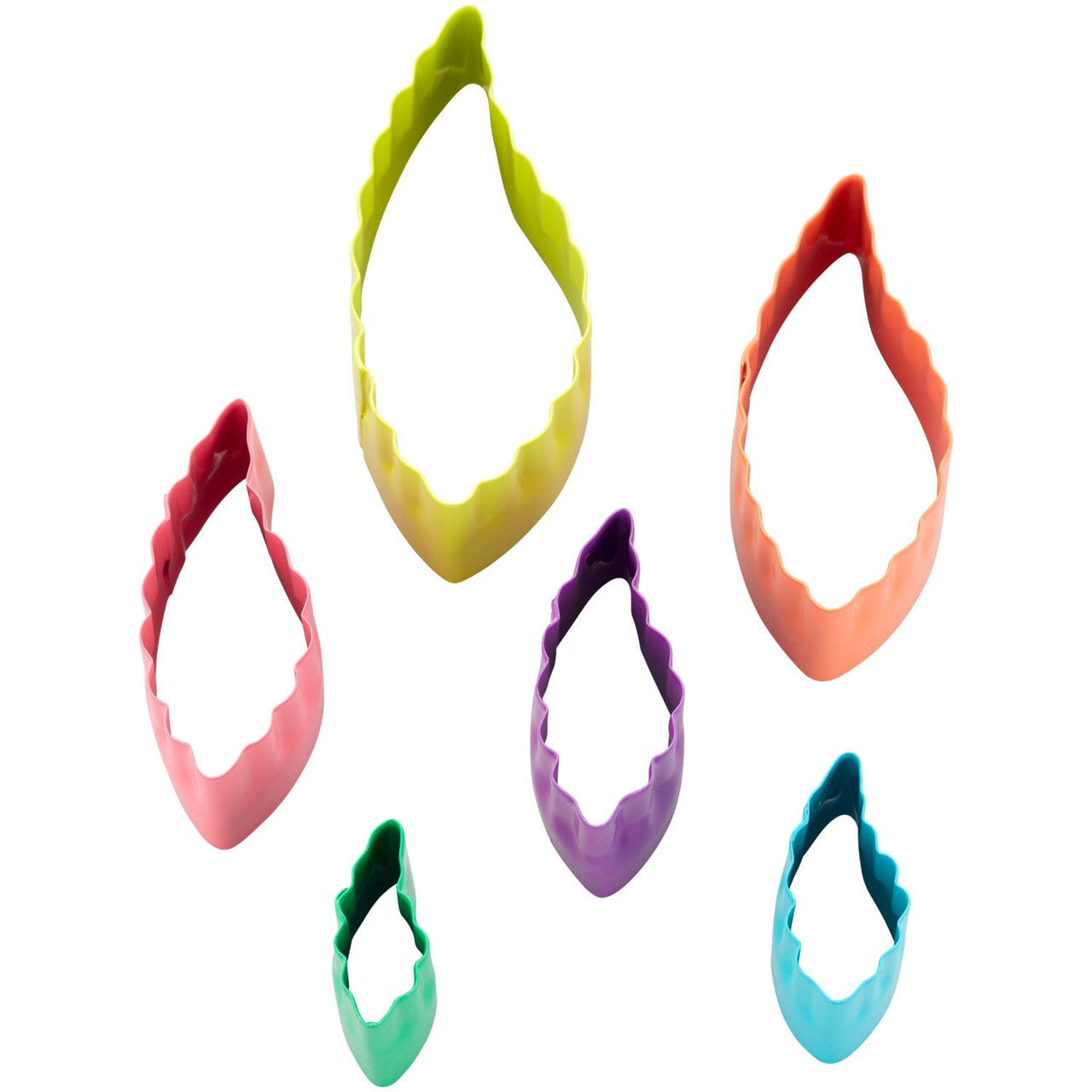 Leaf-Shaped Fondant Cut-Out Set, 6-Piece, Wilton