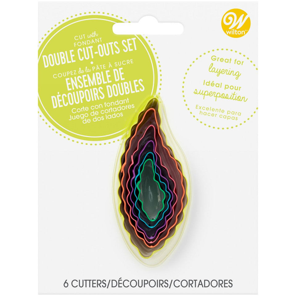 Leaf-Shaped Fondant Cut-Out Set, 6-Piece, Wilton
