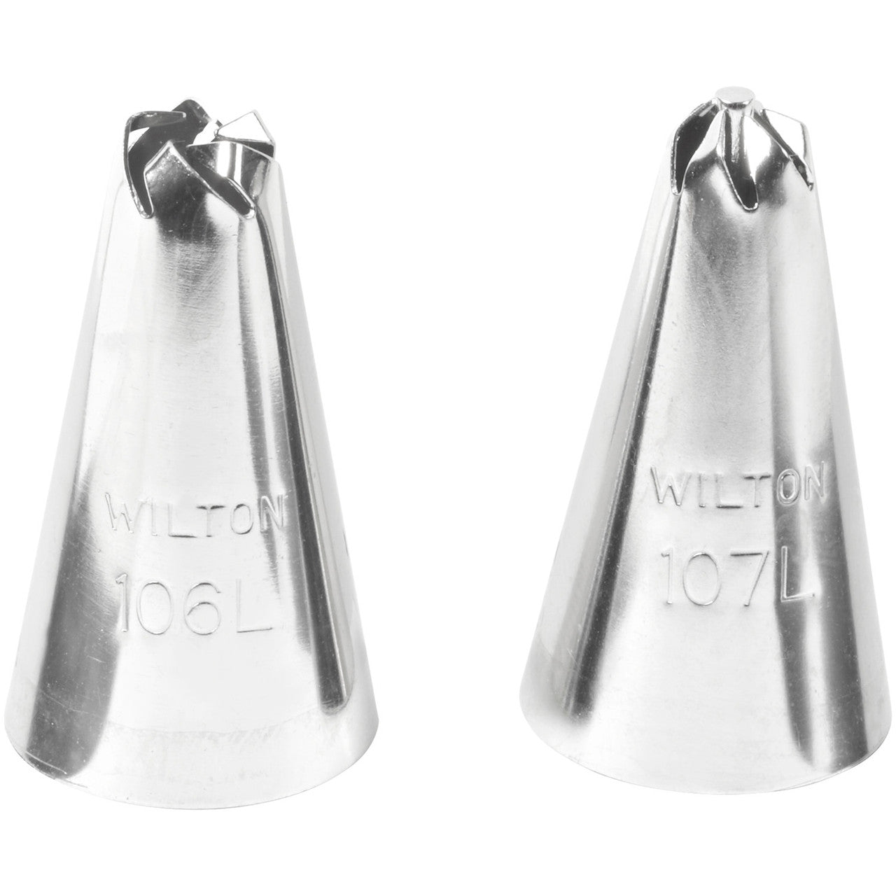 Left Handed Drop Flower Cake Decorating Tip Set, 2 Piece, Wilton