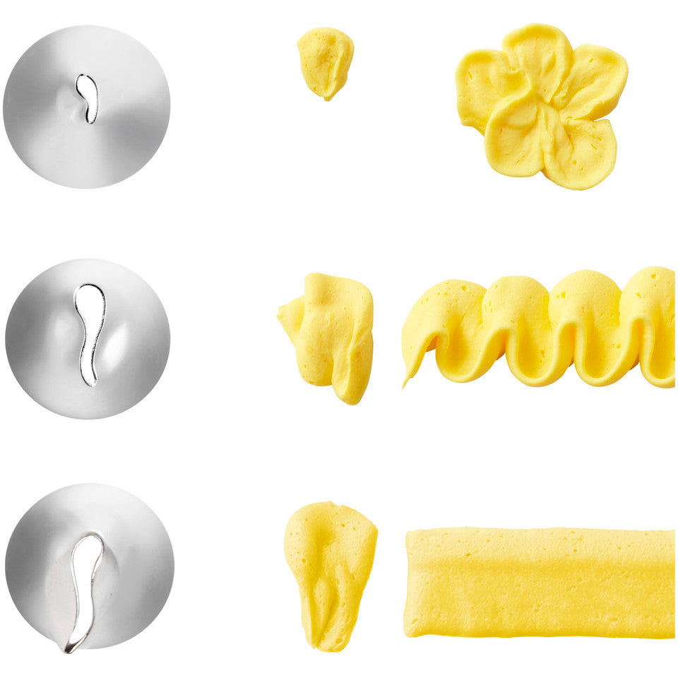 Left-Handed Cake Decorating Tip Set, 3-Piece, Wilton