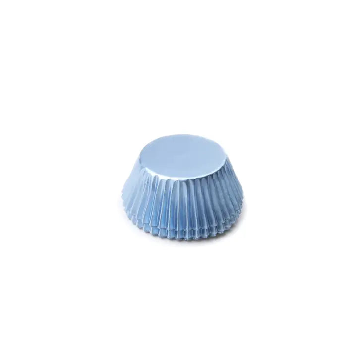 Light Blue Foil Cupcake Liners