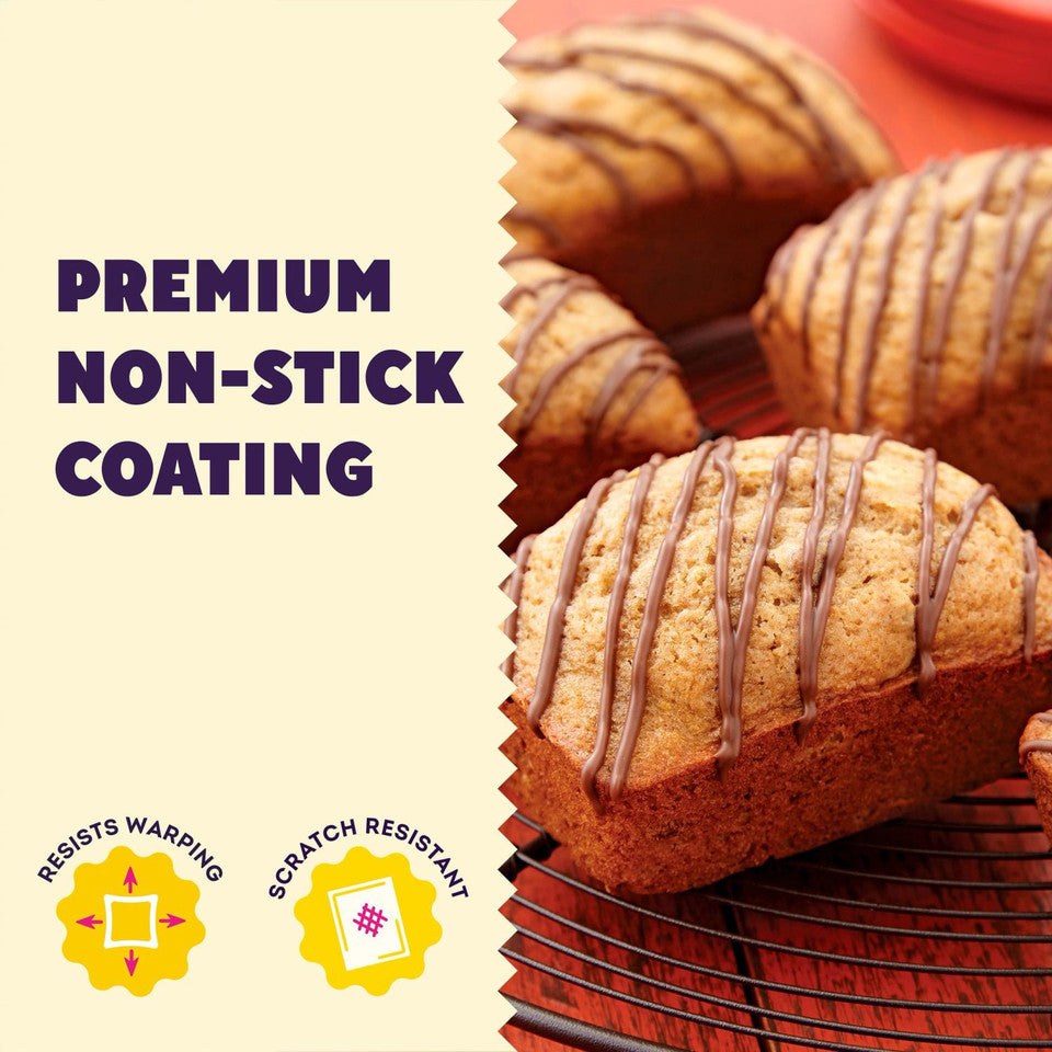 Perfect Results Non-Stick Mini Loaf Pan, 8-Cavity, Wilton