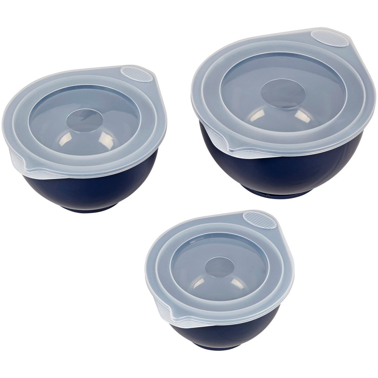 Navy Blue Covered Bowl Set, 6-Piece, Wilton