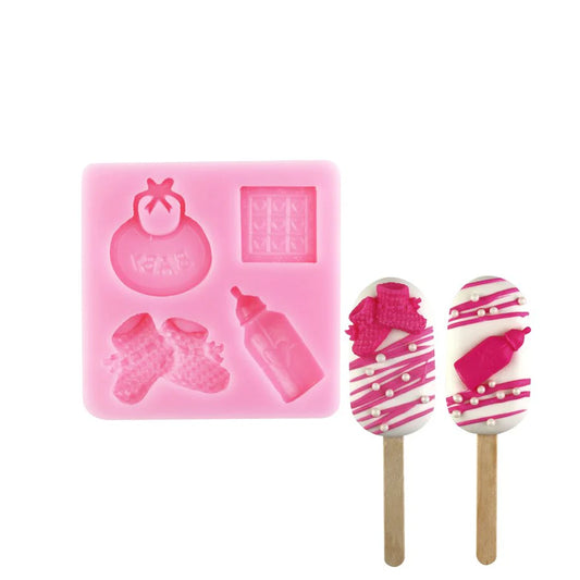 Baby Items Silicone Mold by NY Cake