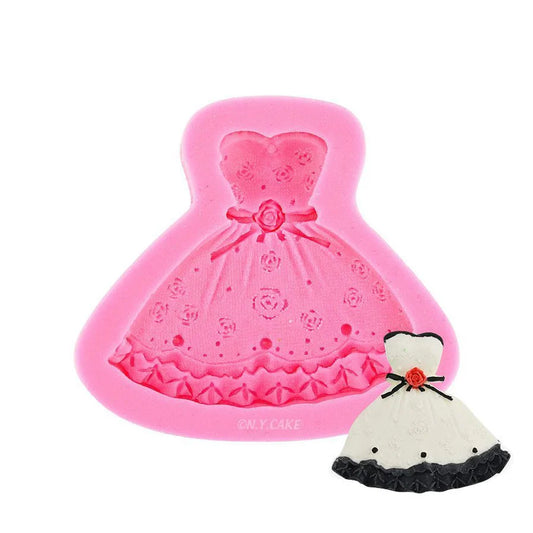 Dress Silicone Mold by NY Cake