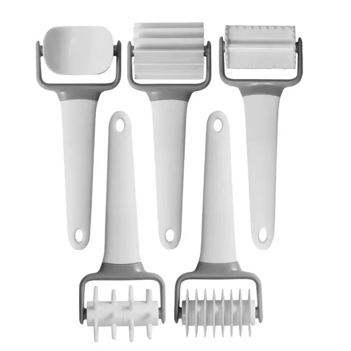 Pastry and Pasta Wheels, Set of 5 Dough Cutter Tools