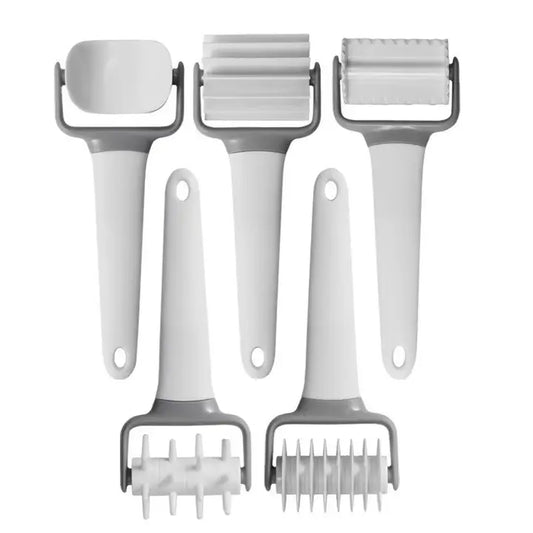 Pastry and Pasta Wheels, Set of 5 Dough Cutter Tools