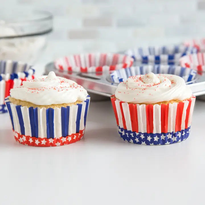 Patriotic Cupcake Liners