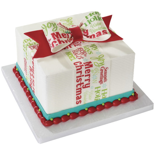 Red Holiday Gum Paste Bow