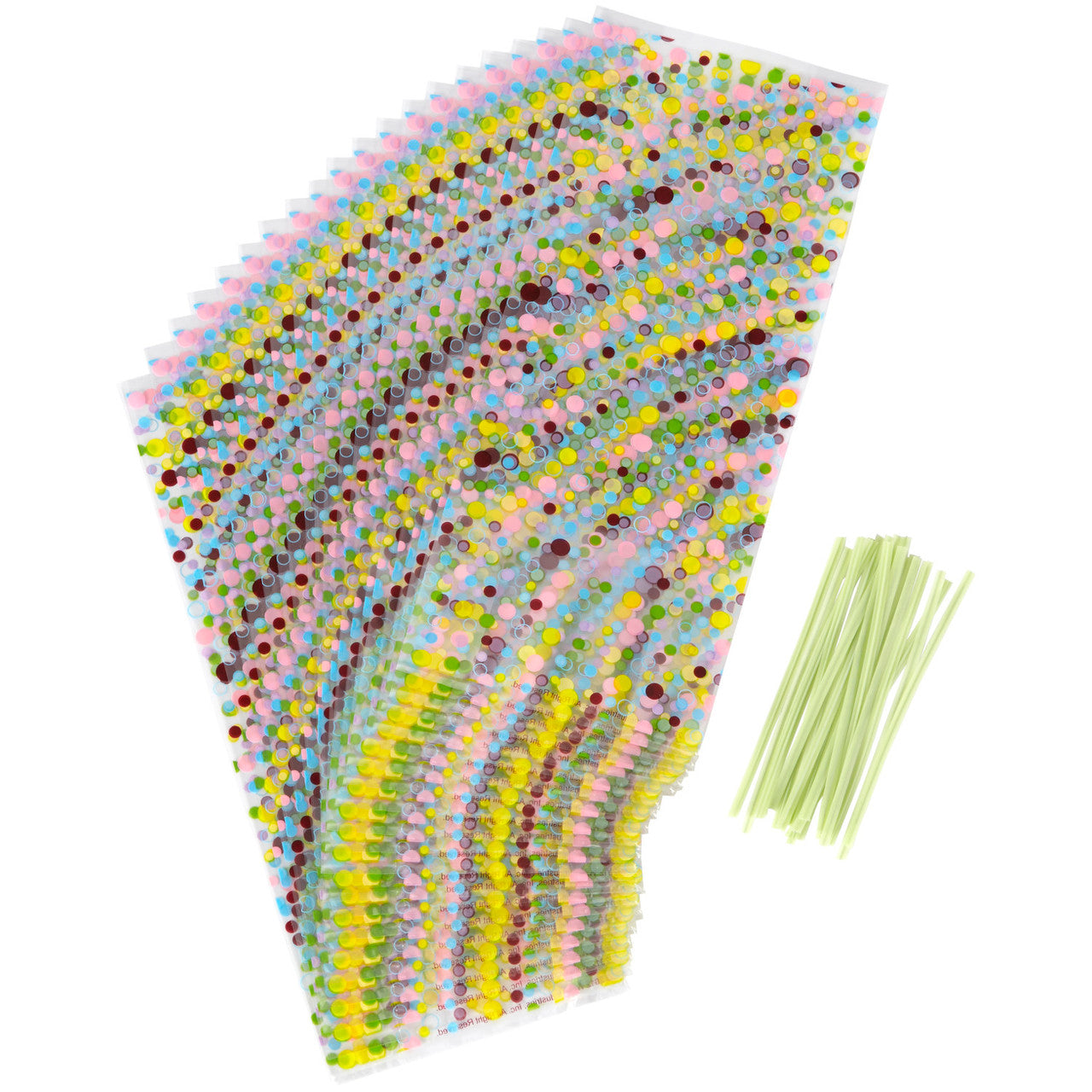 4x2x9.5 Sweet Polka Dot Treat Bags, 20-count