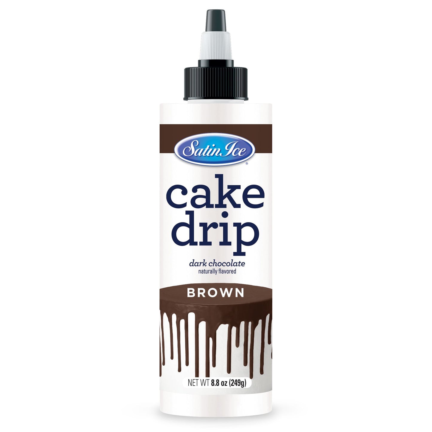 Satin Ice White Chocolate Cake Drip 8.8 oz Bottle