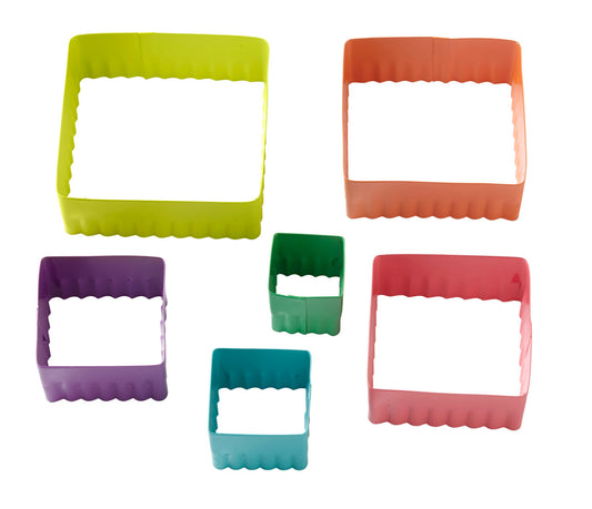 Square Shaped Fondant Cut Out Set, 6-Piece, Wilton