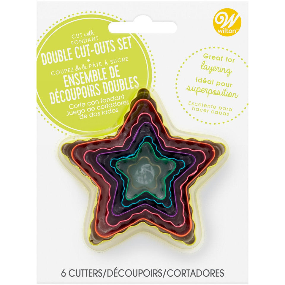 Star-Shaped Fondant Cut-Out Set, 6-Piece, Wilton