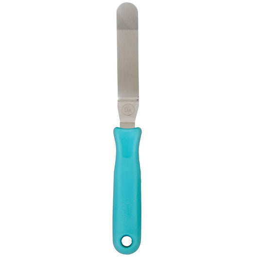 Teal Angled Icing Spatula, 9-Inch, Wilton