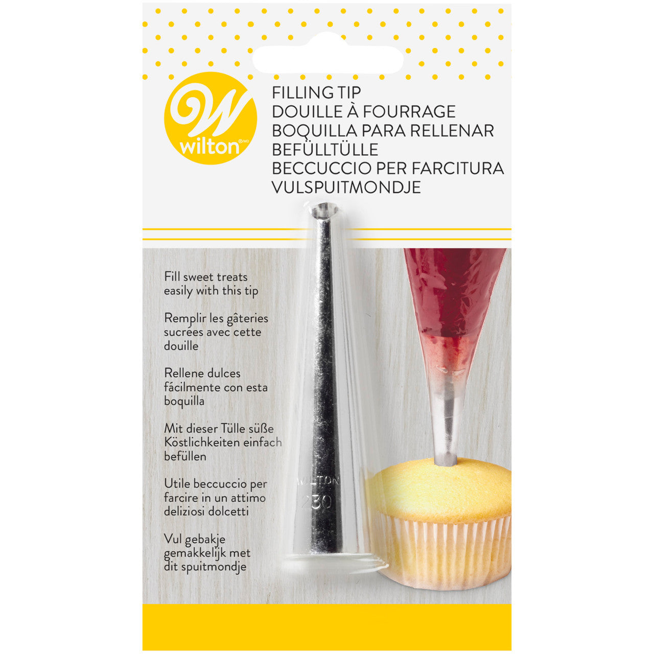 Bismark Tip For Filling Cupcakes, Pastries & More #230, Wilton